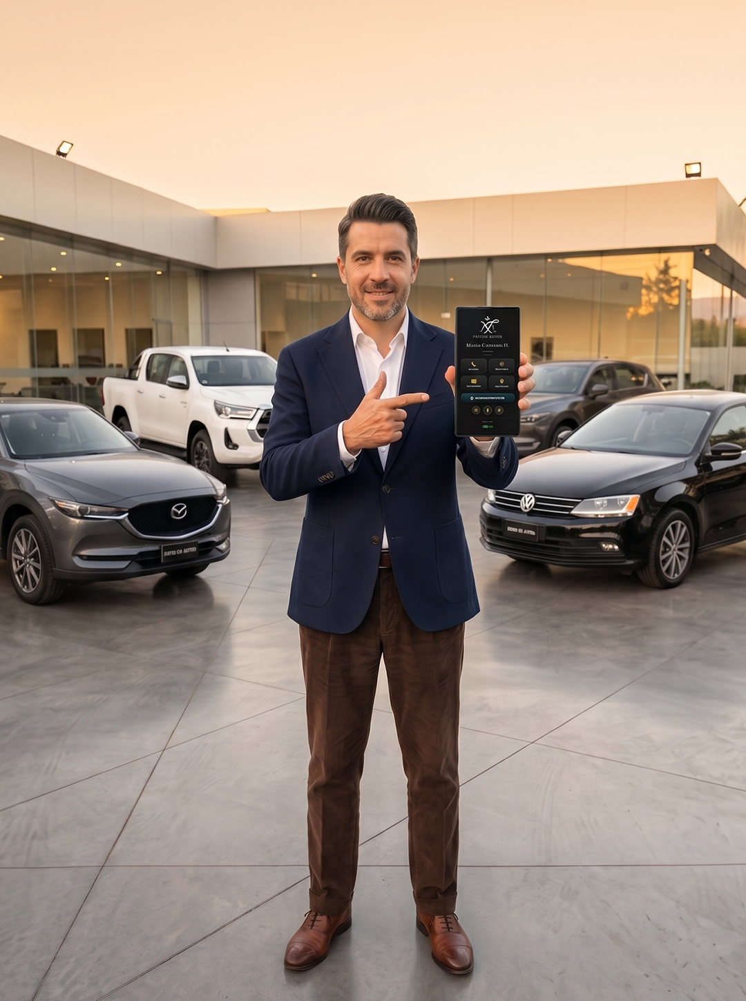 Asesor automotriz con tarjeta digital TO GO
